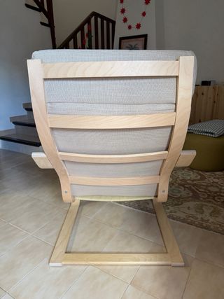 Poltrona IKEA Poäng Beige in Legno
