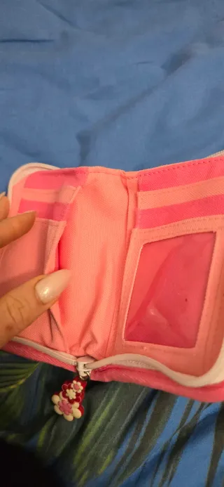 Portafoglio Trudi rosa con farfalla