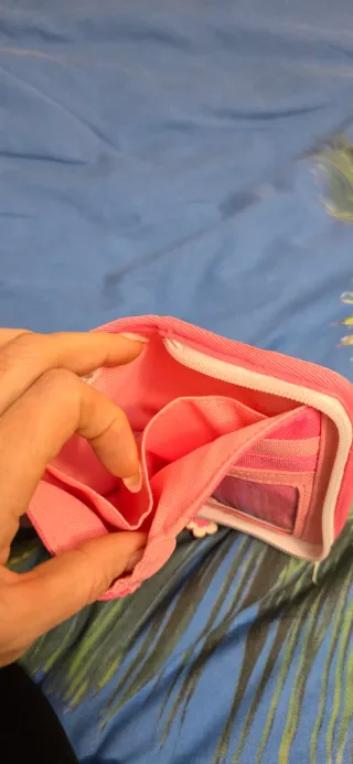 Portafoglio Trudi rosa con farfalla