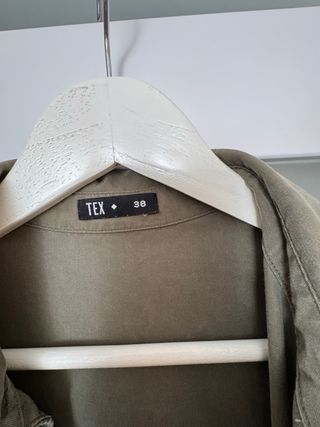 Camisa larga verde militar Talla M