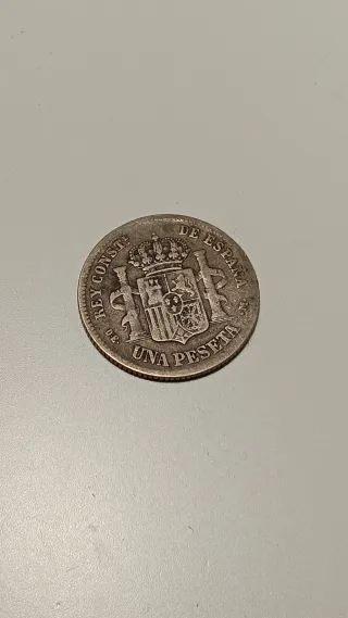 Moneda 1 Peseta Alfonso XII 1876