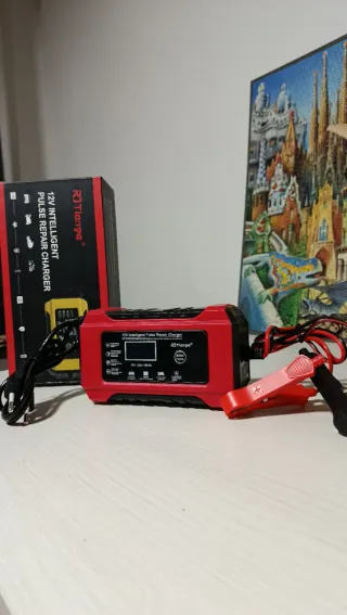 Cargador Batería Coche 12V Inteligente