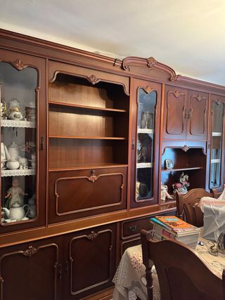 Mueble Comedor Vintage Madera Oscura