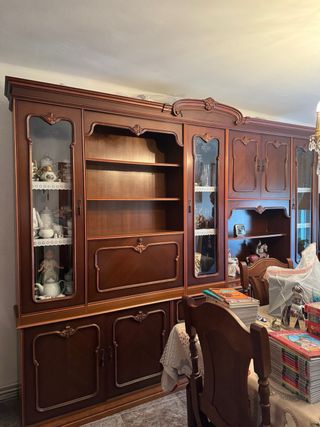 Mueble Comedor Vintage Madera Oscura