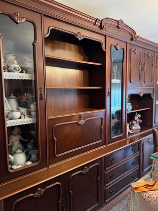 Mueble Comedor Vintage Madera Oscura