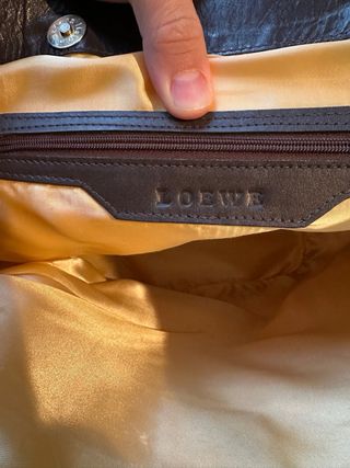 Bolso vintage Loewe ante y piel