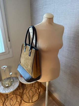 Bolso vintage Loewe ante y piel