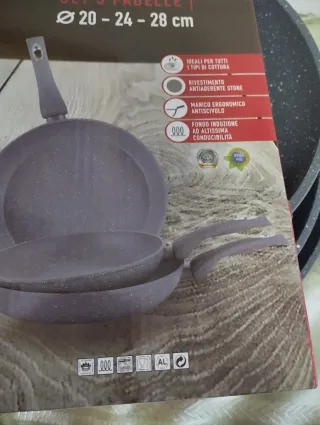 Set 3 Padelle Gran Pierre 20-28 cm