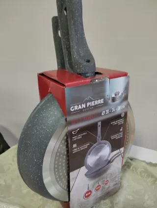 Set 3 Padelle Gran Pierre 20-28 cm