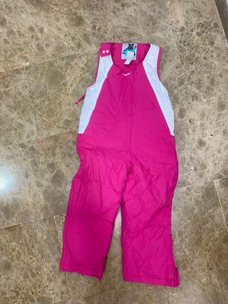 Mono de nieve rosa 4 años