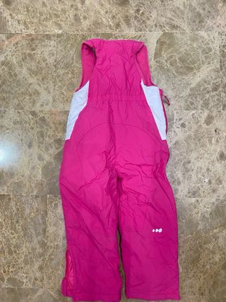 Mono de nieve rosa 4 años