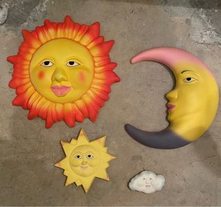 Figuras Decorativas Sol y Luna