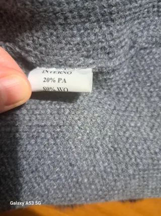 Scaldacollo pelliccia sintetica nero/grigio