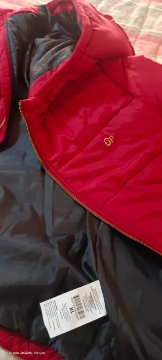 Chaqueta acolchada roja