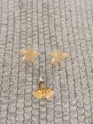 Conjunto de 3 brincos em madrepérola