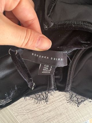 Vestido largo Bershka negro y solo usado una vez