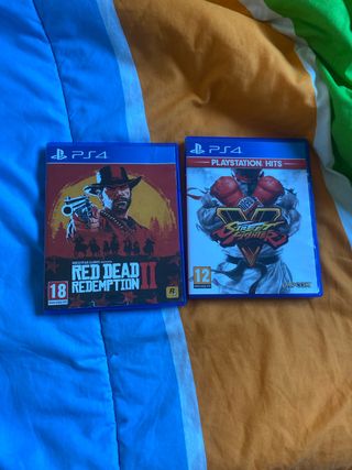 Red Dead Redemption II y Street Fighter V PS4