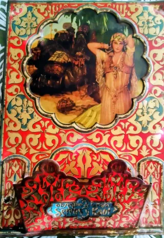 Portacartas metálico vintage años 30-40