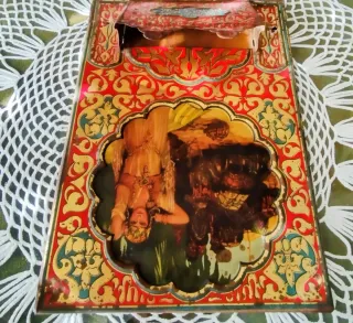 Portacartas metálico vintage años 30-40