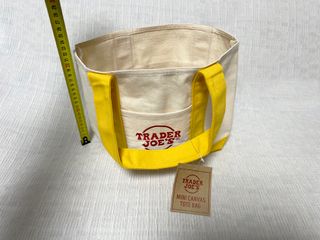 Mini Canvas Tote Bag amarillo - Trader Joe's