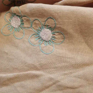 Tovaglia rotonda con fiori