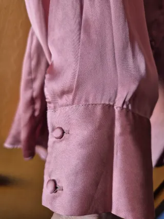 Blusa Zara Rosa Satinada