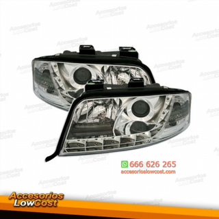 FAROS LUZ DIURNA LED AUDI A6 4B (01-04). FONDO CR