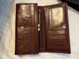 Cartera Laura Valle Granate Flores