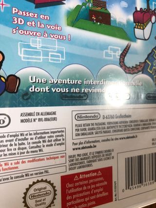Super Paper Mario Wii nuovo sigillato sealed