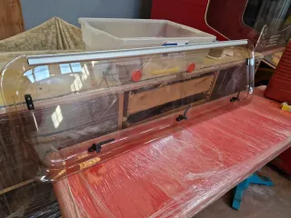 Ventana caravana con apertura Hay 2 medidas 128x38