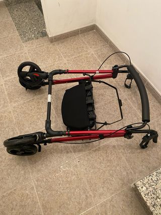 Andador para adultos plegable con cesta y frenos