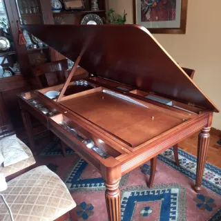 Mesa comedor extensible madera