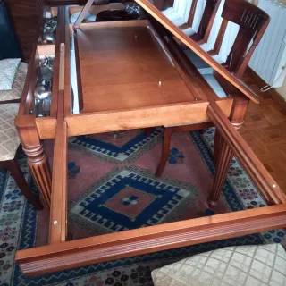 Mesa comedor extensible madera