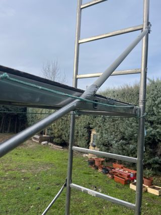 Andamio de aluminio.