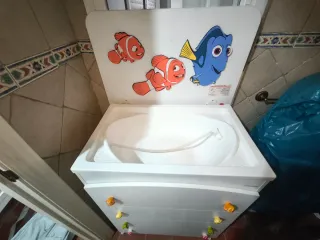 Cómoda cambiador bebé blanca