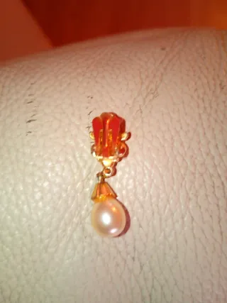 Pendiente oro 18k ANIER blanco