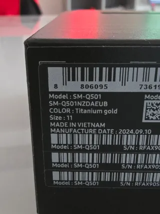 Samsung Galaxy Ring Oro Titanio Taglia 11 *NUOVO*