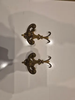 Soportes Cortina Metal Dorado