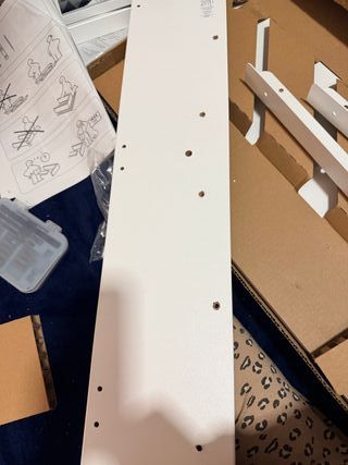 Mesa plegable pared IKEA blanca 74 x 60