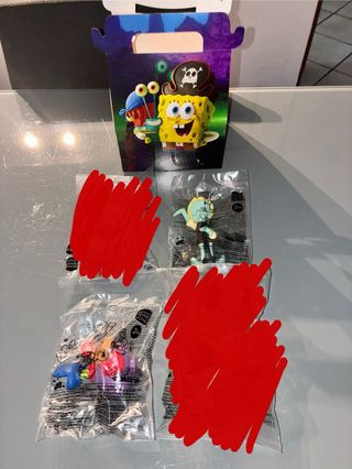 Set 2 Sorprese Burger King SpongeBob
