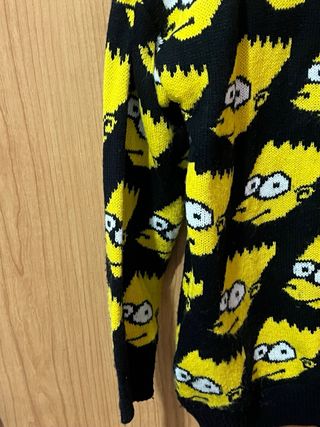 Jersey Bart Simpsons Negro y Amarillo