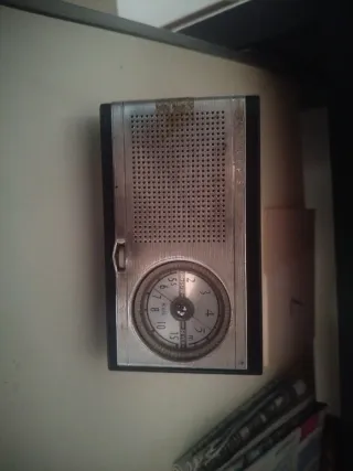 Radio Transistor Philips Antigua Marrón