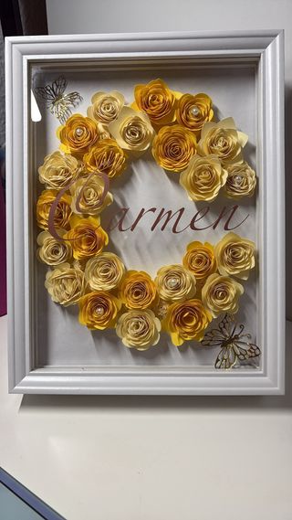 Cuadro decorativo personalizado hecho a mano