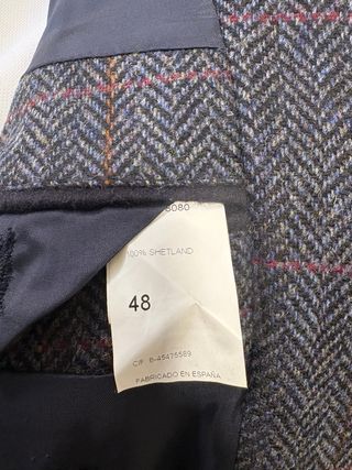 Americana gris de tweed