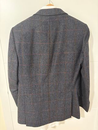 Americana gris de tweed