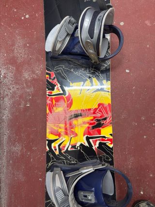 Tabla Snowboard con Fijaciones