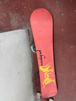 Tabla Snowboard con Fijaciones