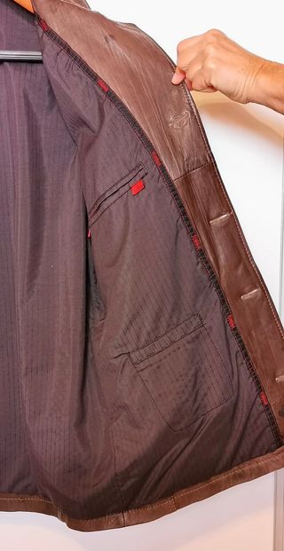 Chaqueta de piel TORRAS Marrón Talla M