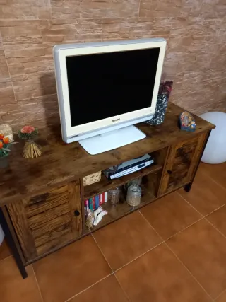 Mueble TV y mesa centro madera