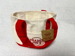 Mini Canvas Tote Bag rojo - Trader Joe's